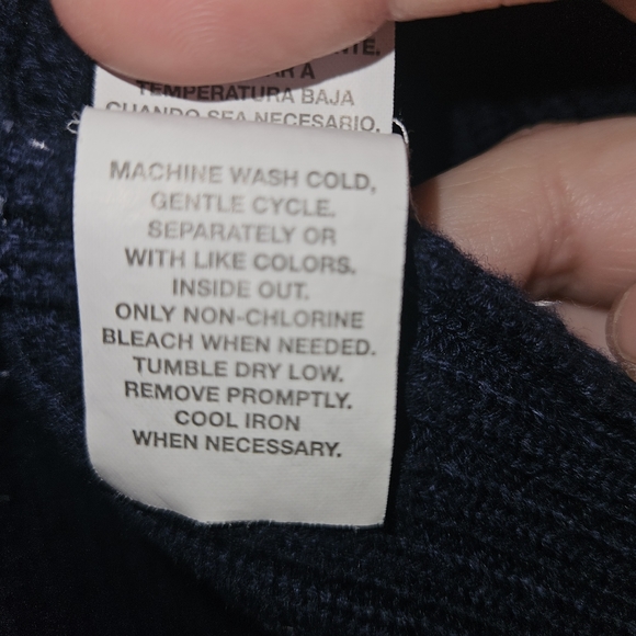 The Children's Place Navy Ribbed Hooded Cardigan Sweater, Size XL 14 - Picture 4 of 5